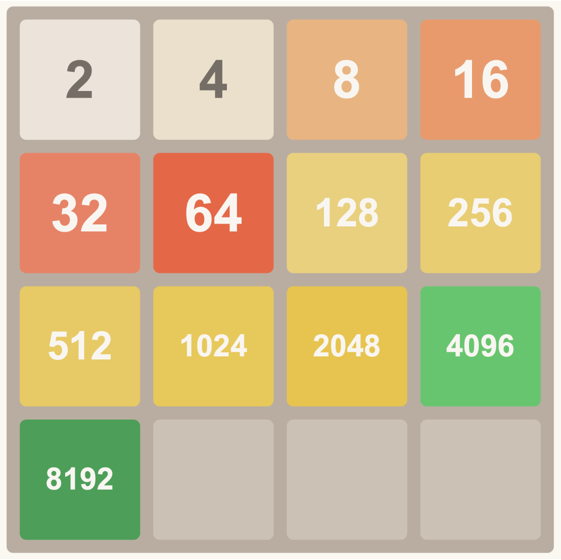 2048 game example